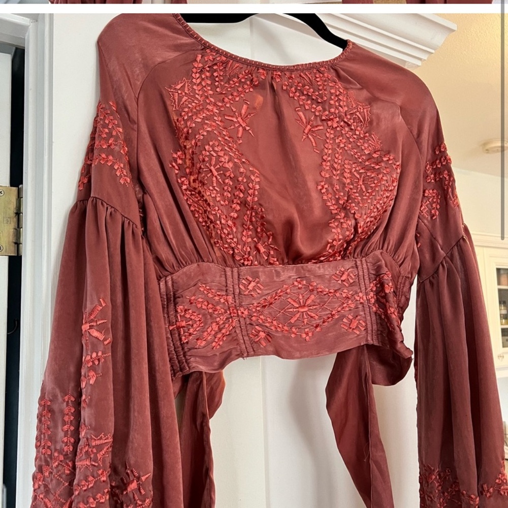 Free people silk top